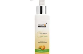 Dokmai London Gentle Face Wash | 100ml | With Vitamin C for Youthful, Radiant Skin | Hydrating Cleanser for Dry to Normal & Sensitive Skin | Soap-Free, Sulfate-Free Daily Face Wash