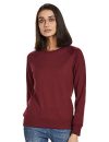 Amazon Brand – Symbol Women’s Cotton Blend Crew Neck Sweat Shirt (AW18WNSSW01_Vintage Maroon_Large_Red, Vintage Maroon_L)