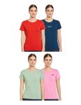 Amazon Brand – Symbol Women’s Regular Fit T-Shirt (SYM-AW22WTE-006_Multicolor 20 M)