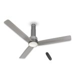 Havells 1200mm Elio Prime BLDC Ceiling Fan | Remote Controlled, High Air Delivery Fan | 5 Star Rated, Upto 60% Energy Saving, 2+1* Year Warranty | (Pack of 1, Slate Mist) Grey