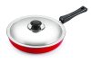 Nirlon Nonstick Aluminium Frying Pan (26CM) with Steel Lid, 2.25 Litre