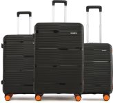HRX by Hrithik Roshan Zanzibar 3 (Small 58cm | Medium 66cm | Large 75cm) Cabin & Check-in Set 8 Wheels – 30 inch