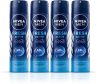 NIVEA Fresh Active Long Lasting Anti-Perspirant Deodorant Spray – For Men Pack of 4 Deodorant Spray  –  For Men(600 ml, Pack of 4)