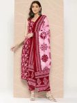 WOMENISHKURTI Women Kurta Pant Dupatta Set