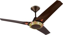 USHA Upsilon Beta with 2 Year Warranty 1200 mm Ceiling Fan(5 Star | Sepia Brown | Pack of 1)