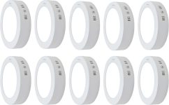 MVL 9 Watts Round Led Surface Down Light, White Pack of 10 Ceiling Light Ceiling Lamp(White)