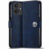 TOUCCH Flip case for Mi Redmi 13C 4G / 13C 5G / Poco C65 / Poco M6| Leather Finish Cover & Flexible Stand Design | Card and Money Pocket | Leather Button Cover for Mi Redmi 13C 4G/5g – Blue