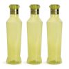 HW Kitchen Plastic Water Bottle I Water Bottle 1 ltr | Ideal for Kitchen Home Office Travel Small fridge for room gym| Unbreakable & Leak Proof I BPA Free | Set of 3 Water Bottles, Green