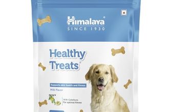 Himalaya Healthy Dog Biscuit Treats with Milk | Adult Dog | Improves Skin Health I Active Life | Training & Rewards | 400g