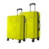 Safari Polypropylene Spinner Pentagon Pro 8 Wheels Set of 2 (Cabin + Medium) Trolley Bags, Hard Case, 360º Wheeling Luggage for Men & Women, Suitcase for Travel, Green Lime, 65 Cm, 55 Cm