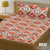 Hashcart Polycotton Double Flat 144 TC Checkered Bedsheet(Pack of 1, Design #S201)
