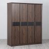 Home Centre Particle Board Lewis Nxt Four Door Hinged Wardrobe, Brown