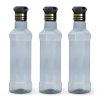 HW Kitchen Plastic Water Bottle I Water Bottle 1 Ltr | Ideal For Kitchen Home Office Travel Small Fridge For Room Gym| Unbreakable & Leak Proof I BPA Free | Set Of 3 Water Bottles, Blue