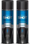 LAYER’R Shot Thunder Deodorant Spray  –  For Men(240 ml, Pack of 2)