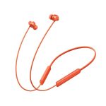 realme Buds Wireless 5 Lite in Ear Bluetooth Neckband with 12.4 mm Dynamic Bass Boost Driver,Upto 35 Hours Playback,45ms Low Latency,IP55 Dust & Water Resistant, Bluetooth V5.4 (Cyber Orange)