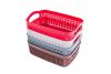 Nayasa Rope Tray Basket for Stationary Paper File Storage for Office 4pc Set | Multicolor (Mini) Rectangular | 20L x 13.5W x 7H cm