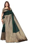 SHIVANAA Women’s Jacquard Green Color Saree With Blouse Piece||Saree For Women||GW-349