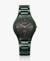 Titan Edge Ceramic Quartz in Glossy Green Dial Analog Watch  – For Women