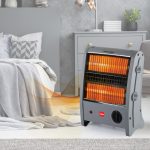 cello Superwarm 100 (800W) | 2 Heat Settings-400W/800 Watts | Neon Indicator | Grey | Quartz Room Heater