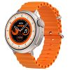 GIZMORE Cult 3.86 CM (1.52) Full HD | AOD with 700 NITS Brightness|Active Rotating Crown| 10 Days Working Time |360 * 360 Pixels High Resolution|BT Calling, Zinc Alloy Body (Orange)