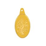 Bangalore Refinery 24k (999) Gold Coin Pendants 1gm (Banyan Tree)