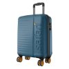 Safari Polycarbonate Spinner Insignia 8 Wheels 55Cm Cabin Size Trolley Bag,TSA Lock,Hard Case,360º Wheeling Carry-On Luggage,Travel Bag,Suitcase for Travel,Trolley Bags for Travel,Ink Blue