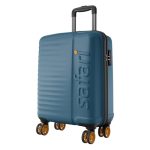 Safari Polycarbonate Spinner Insignia 8 Wheels 55Cm Cabin Size Trolley Bag,TSA Lock,Hard Case,360º Wheeling Carry-On Luggage,Travel Bag,Suitcase for Travel,Trolley Bags for Travel,Ink Blue