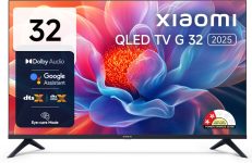 XIAOMI G Series 80 cm (32 inch) QLED HD Ready Smart Google TV 2025 Edition with Dolby Audio| Wide Colour Gamut |Bezel-less Design | Google Assistant(L32MB-APIN)
