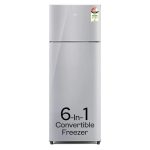 Godrej 223 L 3 Star Convertible Freezer 6-In-1 | AI Powered | Smart Defrost | 95%+ Food Surface Disinfection | Inverter Frost Free Double Door Refrigerator (RT EONVALOR 260C RCIF ST RH, Steel Rush)