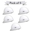 Allen Cooper Industrial Safety Helmet SH-701, Plastic Cradle with Manually adjustable Headband – WHITE (Pack Of 5)