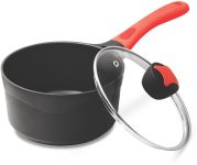MILTON Pro Cook Die Cast Milk Pan With Lid and Handle Milk Pan 18.5 cm diameter with Lid 2.15 L capacity(Aluminium, Non-stick, Induction Bottom)