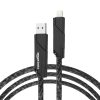 amazon basics 4-in-1 66W Fast Charging Cable | USB-C to TypeC | USB-A to Type C | USB-C to Lightning | USB-A to Lightning | Silicon & PVC Cable Cord | For iPhone, iPad, Smartphone | 1.5Meter (Black)