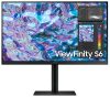 Samsung ViewFinity S6 Flat Monitor 27-Inch (68.5 cm) QHD (2,560 x 1,440 Resolution), IPS Panel, 5ms(GTG), 75 Hz, Display Port, HDMI, Headphone Jack, AMD FreeSync, HAS, Pivot (LS27B610EQWXXL, Black)