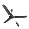 Atomberg Efficio Alpha|India’s No.1 BLDC Fan| High Air Flow|LED Speed Indicator| with 2 Year Warranty BLDC Motor with Remote 1200 mm Ceiling Fan(5 Star | Gloss Black | Pack of 1)