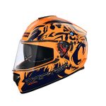 Studds Drifter Full Face Helmet Orange N1, Size: M(57-58cm)