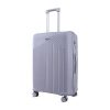 V-Lite Galaxy 28″/ 78 cms Check-in Hardside Trolley Bag for Travel, Light Grey Large Size Spinner Luggage for Men & Women