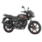 Bajaj Pulsar 125 Neon Disc Motorcycle/Motorbike – Ebony Black Solar Red Decals – Ex-Showroom
