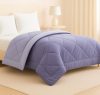 BSB HOME Luxury Reversible Comforter Double Size | Dual Color Soft Quilt for AC Room | Winter & Summer | Rainy Season Plush Microfiber | Solid Color Comforter – 90×100 Inches, Lavender