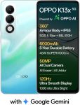 OPPO K13x 5G 6000mAh and 45W SUPERVOOC Charger & AI (Breeze Blue, 128 GB)(6 GB RAM)