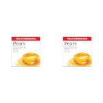 Pears Pure & Gentle Soap Bar (Combo Pack of 16) – With Glycerin for Soft, Glowing Skin & Body, Paraben-Free Body Soaps For Bath Ideal for Men & Women