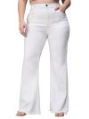 Miss Chase A+ Women’s Bootcut High Rise Regular Length Stretchable Denim Jeans (APAW24DEN86-91-82-24, White, 24)