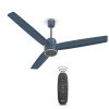 Havells FAB BLDC PRO Ceiling Fan 1200mm, 380 RPM, Savings upto 65%, Reverse Rotation, 4 Modes (Boost, Sleep, Breeze, Mop), Low Wattage 30W, Low Noise, Air Flow:225 CMM, 3 Year Warranty, Denim Blue