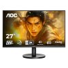 AOC Q27B3M2 Gaming Monitor 27 inch 2560 x 1440 QHD VA, 100Hz Refresh Rate, 4ms Response Time, Adaptive Sync, Low Blue Mode, 99% NTSC, 178° Wide Viewing Angle, 3-Sided Frameless Design, Tilt Stand