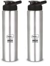 Pigeon by Stovekraft Stainless Steel INOX Hydra 1000 Drinking Water Bottle 900 ml – Silver (Pack of 2)