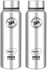 Pigeon by Stovekraft INOX Hydra Plus Stainless Steel Drinking Water Bottle 700 ml – Silver (1 Year Warranty) (Pack of 2)