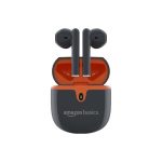 amazon basics True Wireless in-Ear Earbuds with Mic, Touch Control, IPX5 Water-Resistance, Bluetooth 5.3, Up to 30 Hours Play Time, Voice Assistance and Fast Charging (Grey)