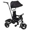 BeyBee| Beta Secure Baby Tricycle for Kids with Sun Canopy & Parents Handle and Also with a Storage Basket Back Side | Color Wheels for Boys and Girls for Age 1 to 5 yrs (Black)