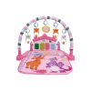 BUMTUM Baby Piano Gym Pink Hut | Play Mat for Gym & Fitness Rack with Hanging Rattles Keyboard Set with Music Mode.