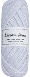 Darshan Hosiery White Thread(1.32 m Pack of1)