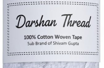 Darshan Hosiery White Thread(1.32 m Pack of1)